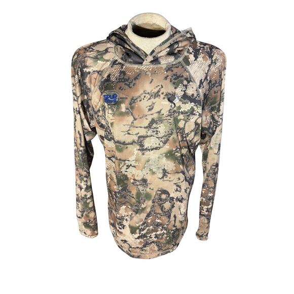 SixSite Camo Hoodie Men’s Large Spur Ranch DriRelease Wool Blend Made in USA NWT - Picture 1 of 11